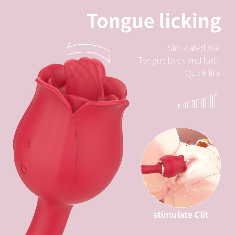 Hapmen - Rose Vibrator With Handle