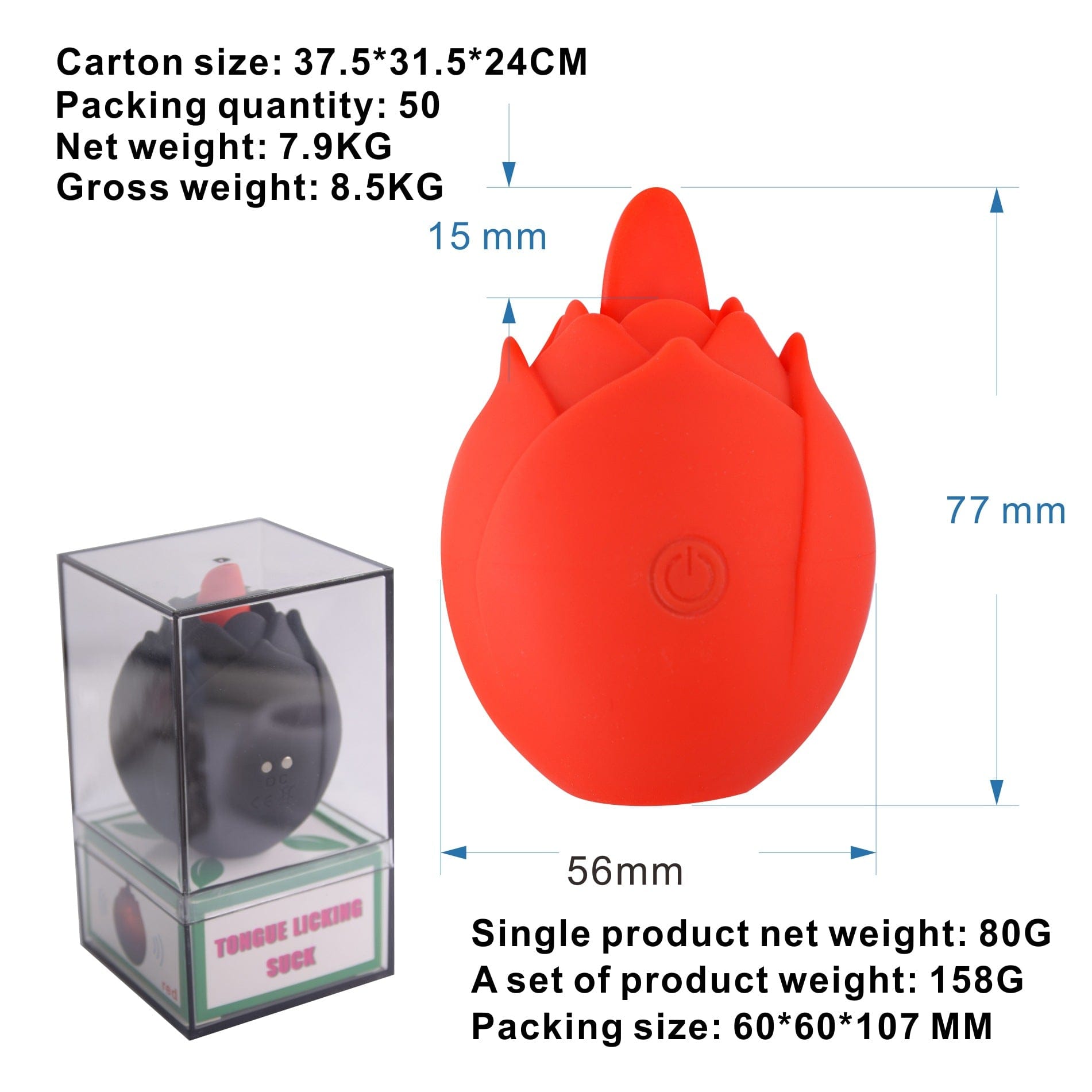 Hapmen - Rose Vibration Jump Egg Wireless Remote Control App