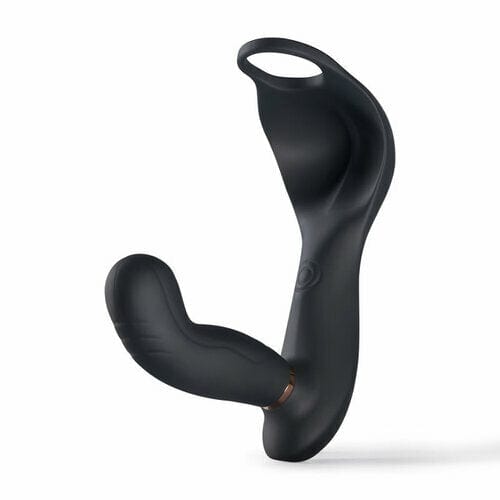 7 Vibrating &amp; Pulsating Balls Teasing Butt Plug with Cock Ring