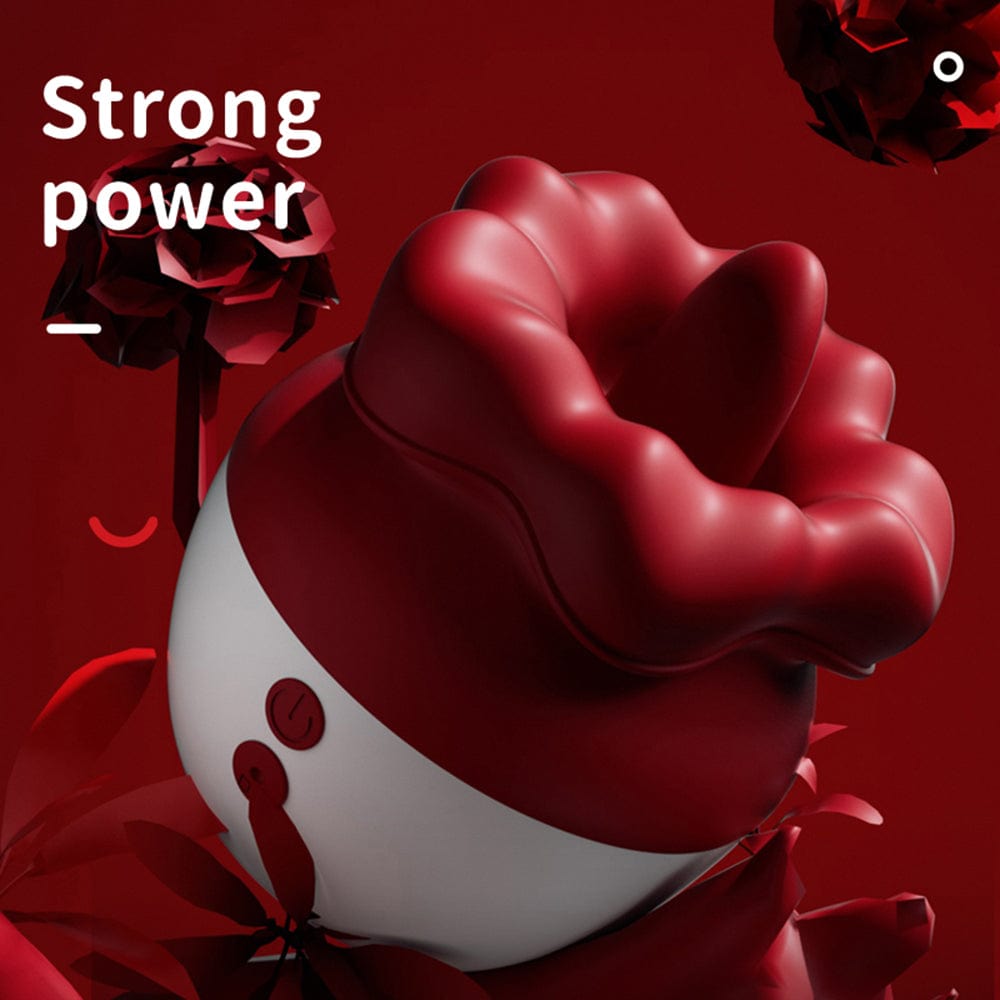 Hapmen - Upgraded 2-in-1 Rose Tongue Love Vibrator