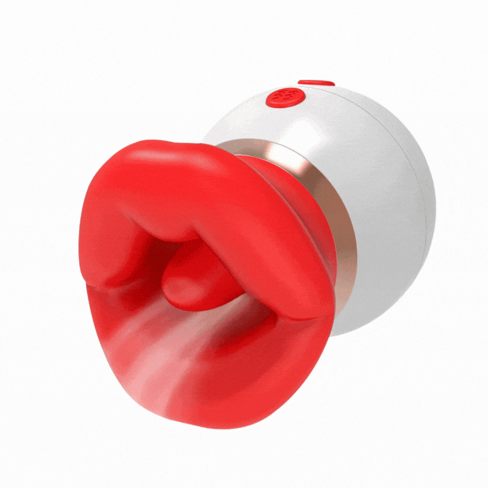 Hapmen - 3IN1 Big Mouth Shaped Sex Toy Sucking Vibrator Adult Toys