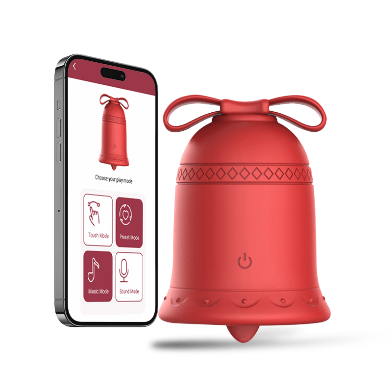 Hapmen - Christmas Tongue Licking Sucking Vibrator APP Controlled Clitoral Stimulator for Women