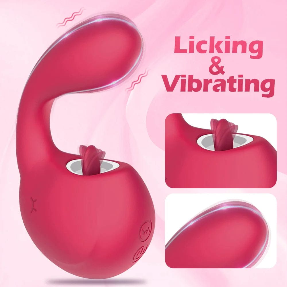 Hapmen - Clitoral Licking G Spot Vibrator Clitoralis Stimulator for Women with 10 Licking Vibrating Modes