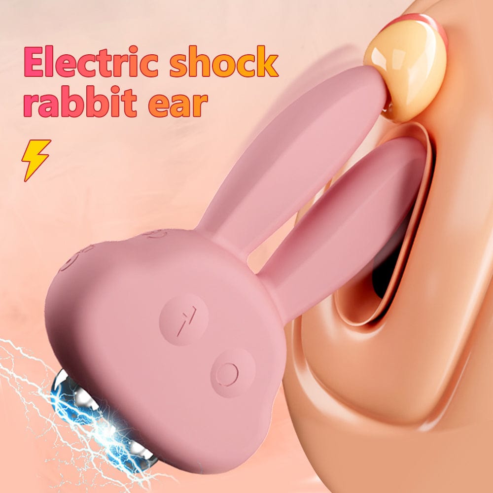 Hapmen - Electric Shock Rabbit Vibrator Cute Shaped Nipple Massager Clitoris Stimulator