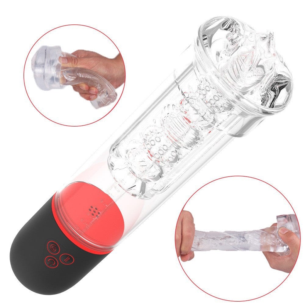 Hapmen - Men's Full Automatic Penis Trainer Intelligent Suction Vacuum Aircraft Cup