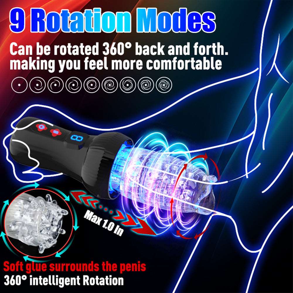 Hapmen - Gawk Gawk 6000 4.0 Version Torch 9 *9 Thrusting Rotating Penis Stroker