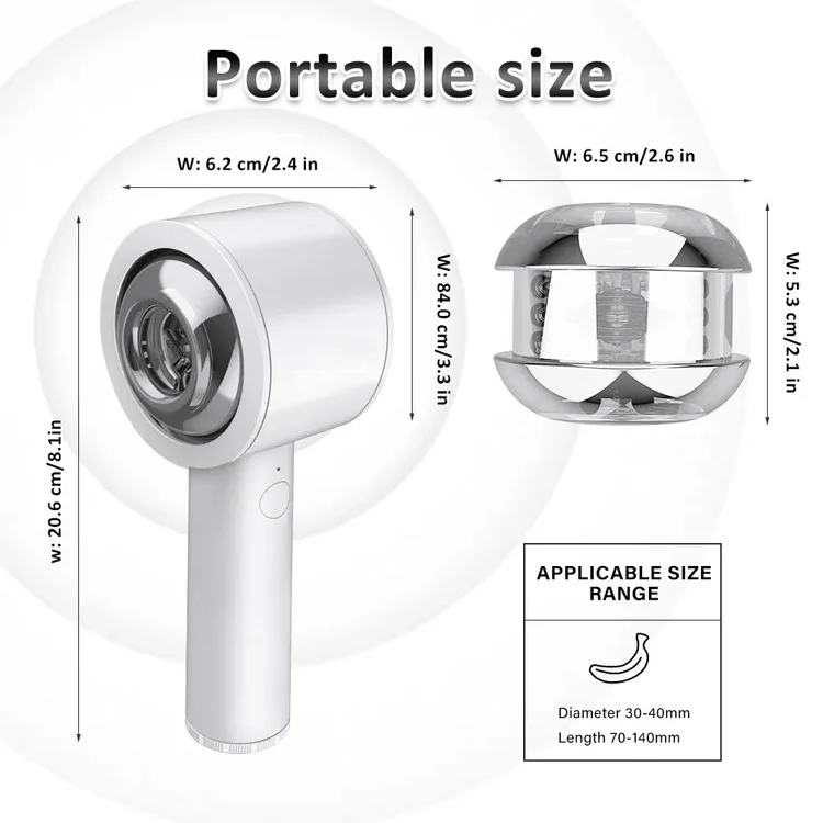 Hapmen Truly - Intelligent 6 Frequency Telescopic Handheld Male Masturbator