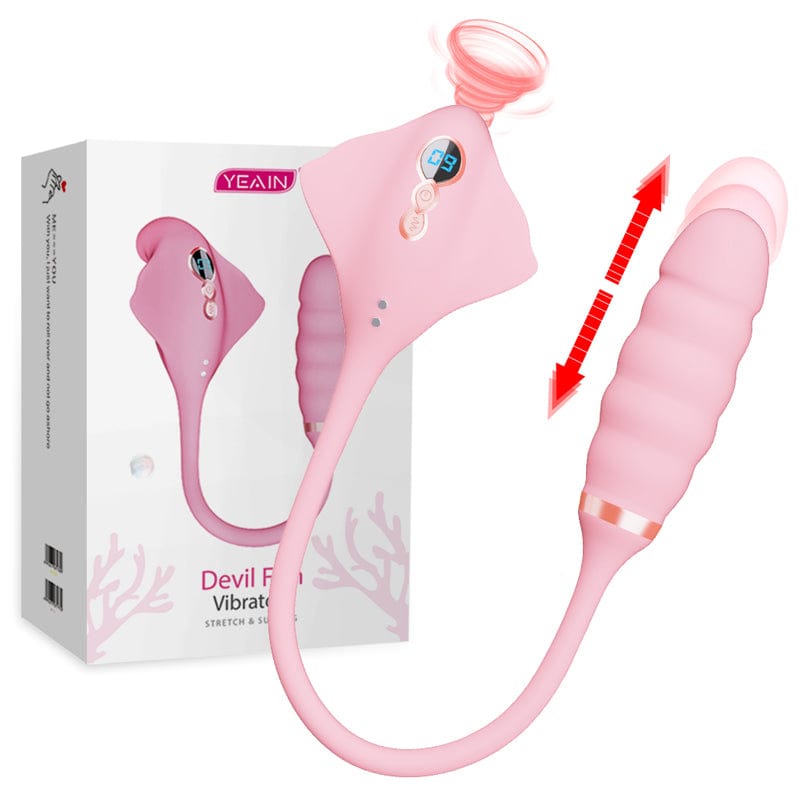 Hapmen - Magic Stick Vibrator for Women Telescopic Sucking Vibrator Vibrating Egg