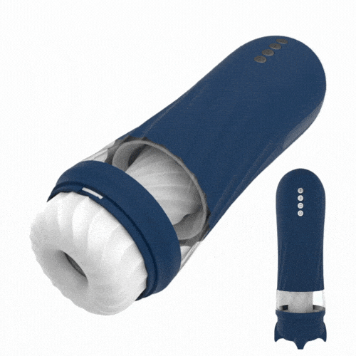 Hapmen - Rocket 3d Realistic Textured Electric Stroker With 5 Thrusting Rotating Modes