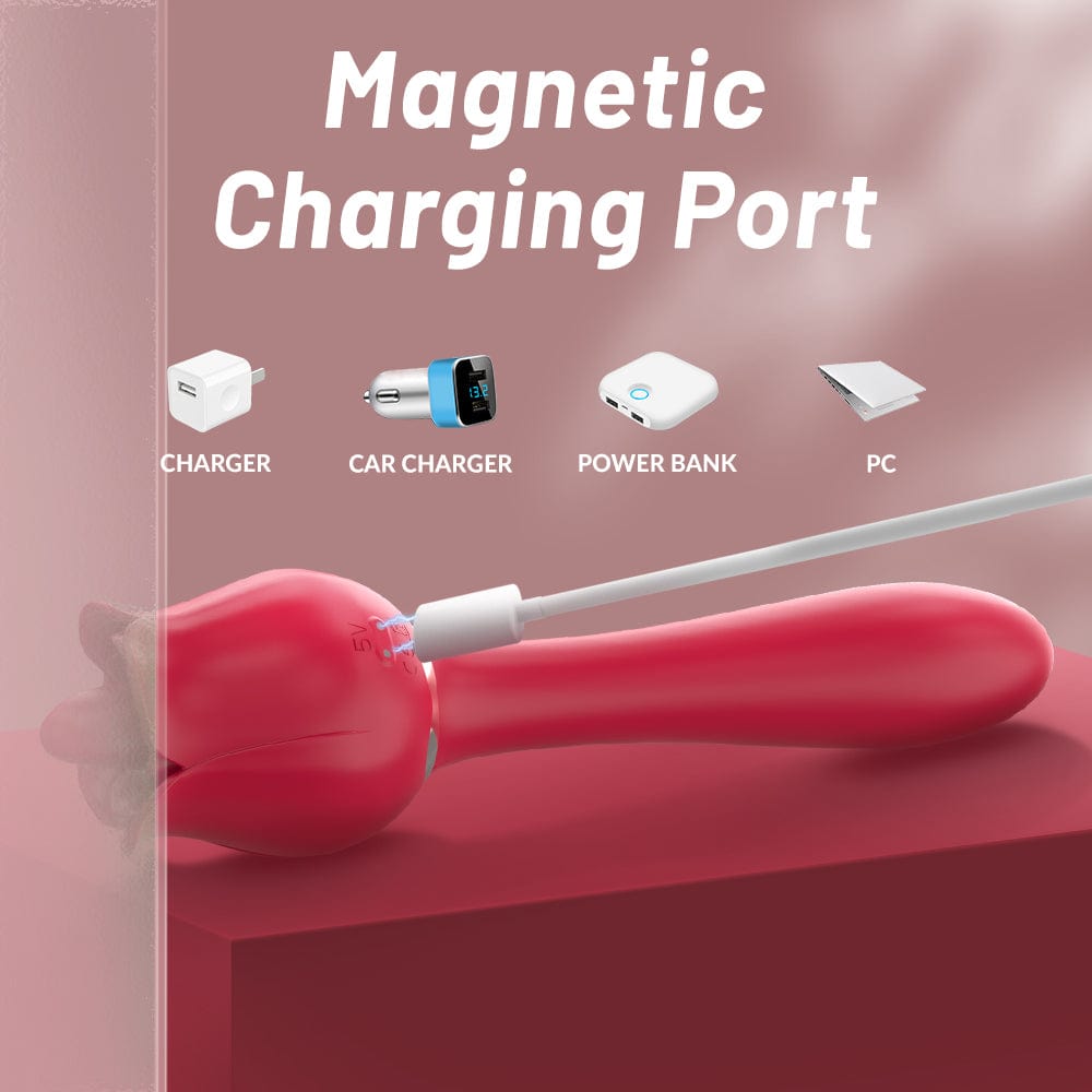 Hapmen - Tongue Rose &amp; G-Sport Sex Toy Oral Licking Stimulate Masturbate Adult Toys Massager For Women