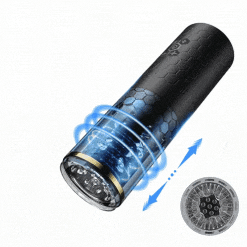 Hapmen - Samurai 3.0 - 10 Thrusting Spinning Telescopic And Rotating Masturbation Cup