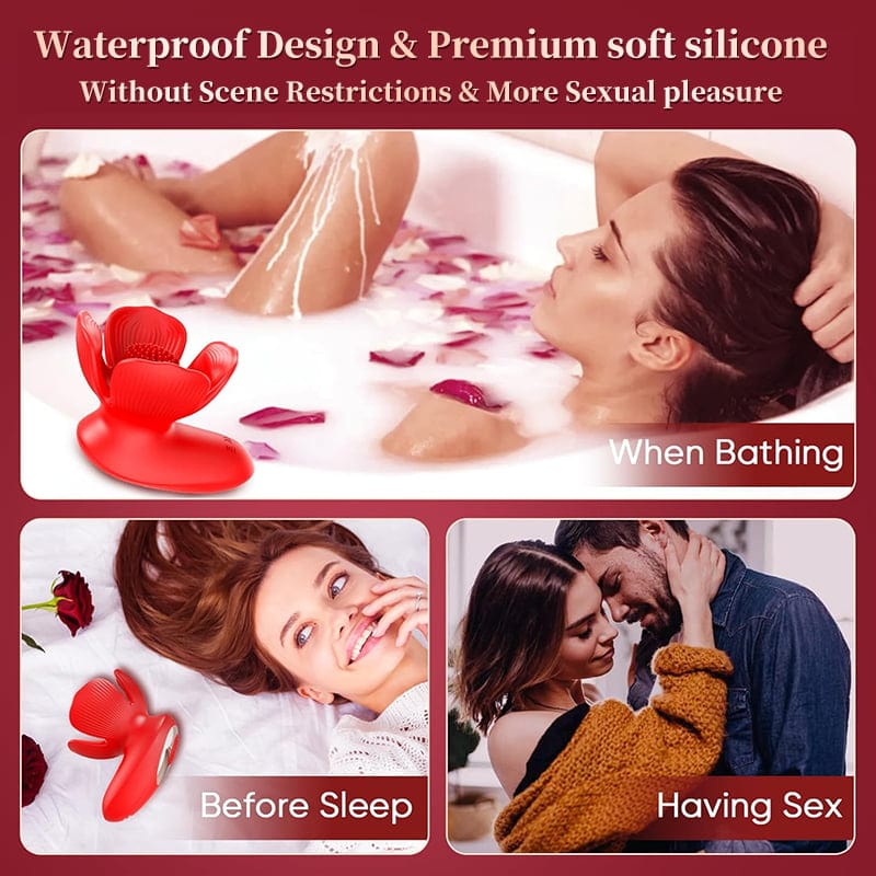 Rose kneader 10 Vibration &amp; Pinching Breast Stimulator with Petal Kneading
