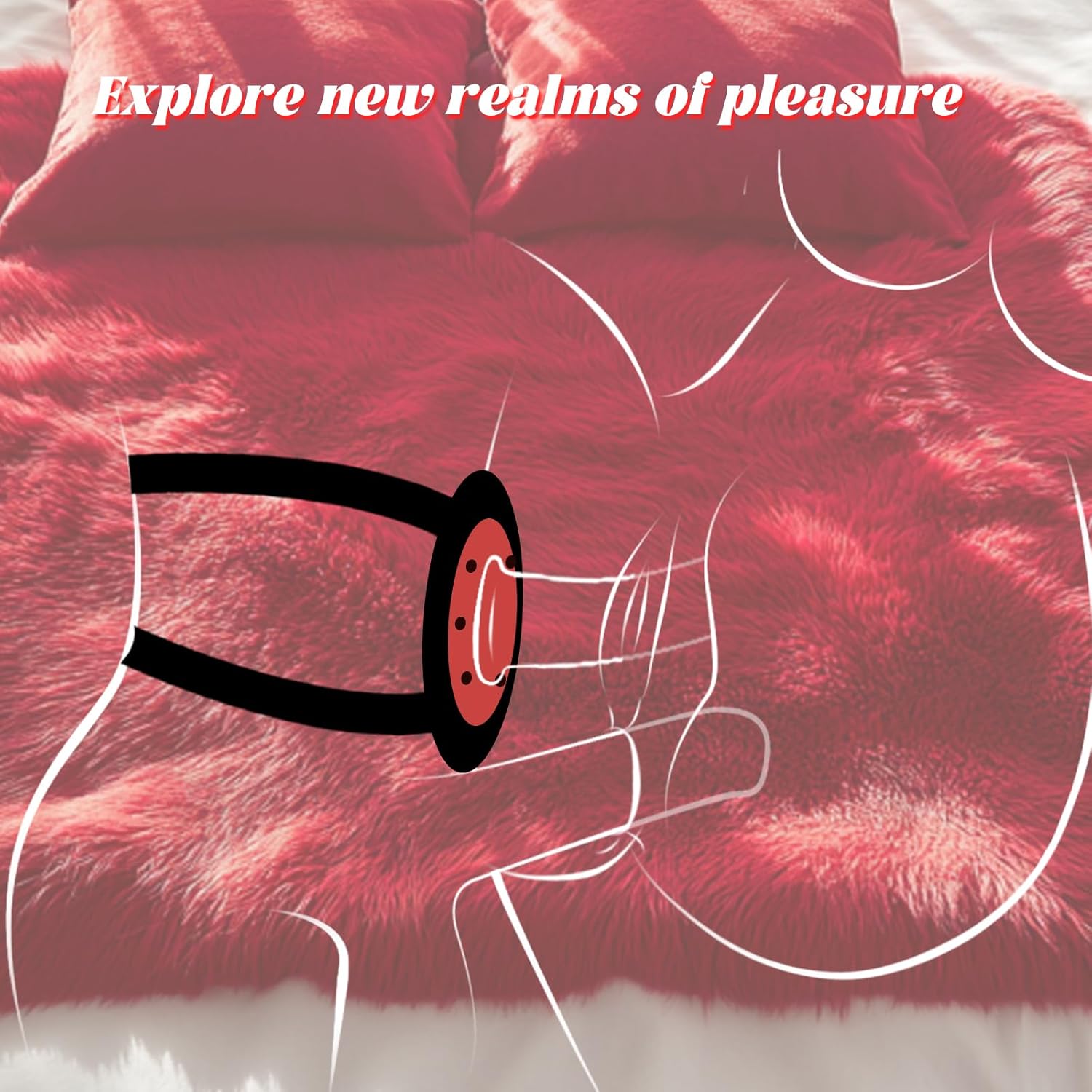 Strap On Harness Dildo Holder for Chair Swing Pillow Sofa Cushion